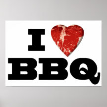 Herz I GRILLEN, Steak-Herz-Form-lustiges Grillen Posterdrucke