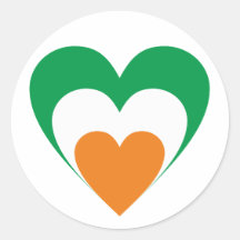 Herz Irland heart Ireland Stickers