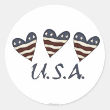 Herz kennzeichnet USA-Aufkleber