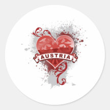 Herz Österreich Sticker