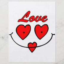 Herz-Smiley Flyerdesign