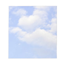 Herz von Wolken Notizblock notizblöcke
