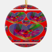 Herzen abstrakt ornamente