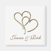 Herzen aus Gold Magnete