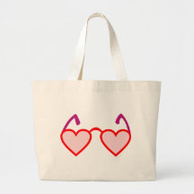 Herzen hearts rosarote Brille rose-colored glasses Tasche