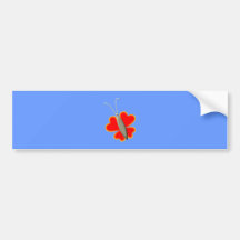 Herzen Schmetterling hearts butterfly Auto Sticker