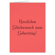 Herzlichen Glückwunsch zum Geburtstag! Karte