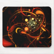 Herzschlag-abstrakte Kunst Mousepad