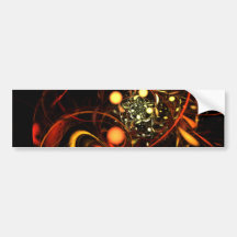 Herzschlag-abstrakte Kunst-Stoßaufkleber Autosticker