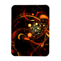 Herzschlag-abstrakter Kunst-Prämien-Magnet