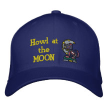 Heulen am MOND Besticktes Cap