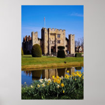 Hever Schloss, Kent-Blumen Posterdruck