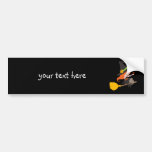Hexe, die einen Broomstick reitet Auto Sticker