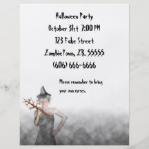 Hexe - Halloween-Flyer