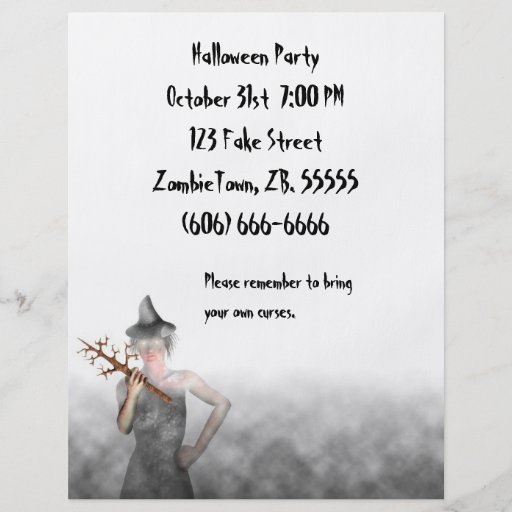 Hexe - Halloween-Flyer
