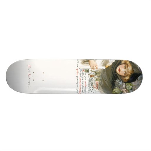 Hexe-Mädchen- und Kobold-Skateplattform - besonder Bedrucktes Skateboard