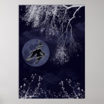 Hexe-und Mond-Plakat
