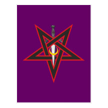 Hexen Dolch Athame witch dagger Postkarte