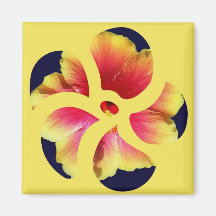 Hibiskus-Blumenblätter Kühlschrankmagnet