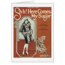 Hier Comes meine ZuckerVintage Songbook-Abdeckung Karten