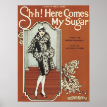 Hier Comes meine ZuckerVintage Songbook-Abdeckung Poster