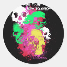 Hier heute morgen gegangen sticker