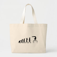 High Bar Gymnastics Evolution Sports Tote Bags