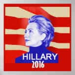 HILLARY 2016 PLAKATDRUCK