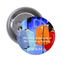 Hillary Clinton-Anhänger für Obama Button