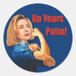 Hillary Clinton, Rosie der Nieteneinschläger, hera Runder Sticker