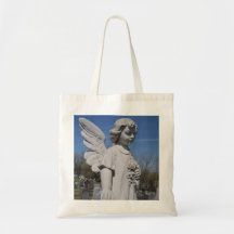 Himmlische Kinderstatue-Leinwandtasche