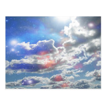 Himmlische Wolken-Postkarte