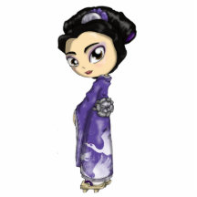 Himmlischer KräneGeisha Photoausschnitt