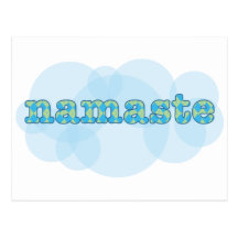 Hindi hallo namaste in der Raute Postkarte
