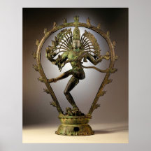 Hindische Gottheit Shiva Tamil der Zerstörer-Trans Plakatdrucke
