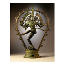 Hindische Gottheit Shiva Tamil der Zerstörer-Trans Postkarte