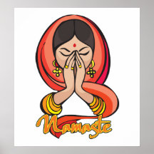 Hindu Namaste Posterdruck