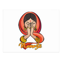 Hindu Namaste Postkarten