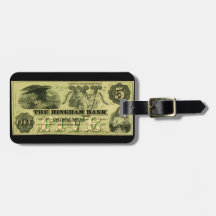 Hingham 1860 Massachusetts fünf Dollar-Anmerkung Kofferanhänger