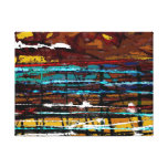 Hinter den Linien - abstrakter Leinwand-Druck Galerie Falt Leinwand
