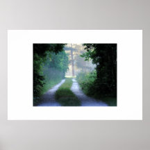 Hinunter eine Land-Straße Poster