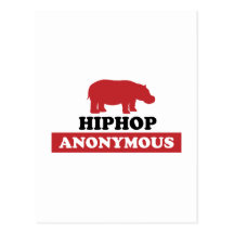 Hip-Hop anonym Postkarte