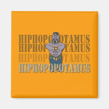 Hip-Hop-opotamus Kühlschrankmagnete