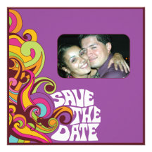 Hippy-Save the Date Foto-Einladung