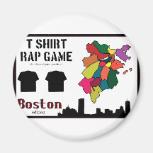 hipShop - T-Shirt Rap-Spiel (Ausschnitt) Magnete