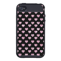 Hipster-Girly rosa Liebe-Herz-Muster