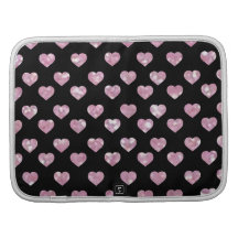 Hipster-Girly rosa Liebe-Herz-Muster Mappen