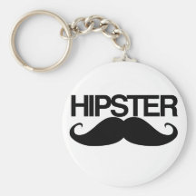 Hipster Stache Schlüsselbänder