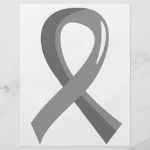 Hirntumor-graues Band 3 Flyerdesign