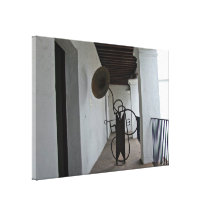 Historisches Musikinstrument Galerie Gefaltete Leinwand